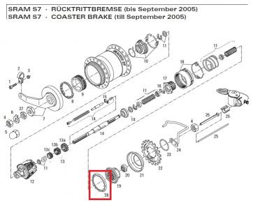 Preview: KUGELHALTER SRAM S7, ∅ 60,0 MM